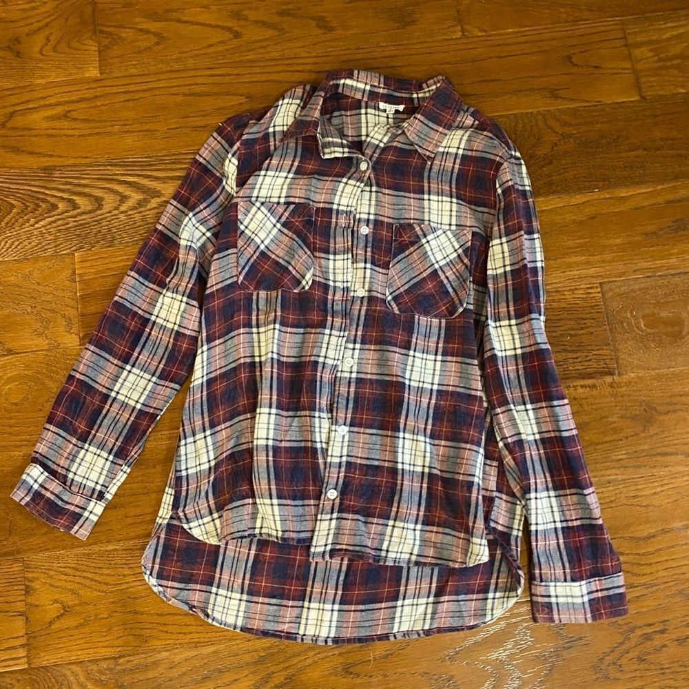 (NWOT) Flannel boutique button down shirt
